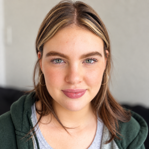 Portrait showing softly defined brows with tint and a clean shape